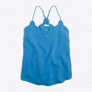 J. Crew Scallop Tank Top